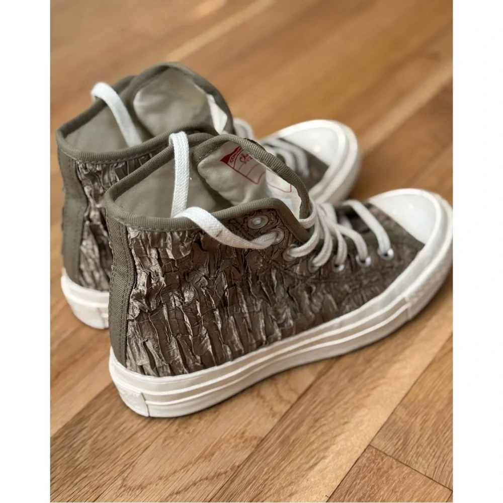 Converse Chuck 70 Satin High Top Green Women's Shoes - Picture 7 of 15